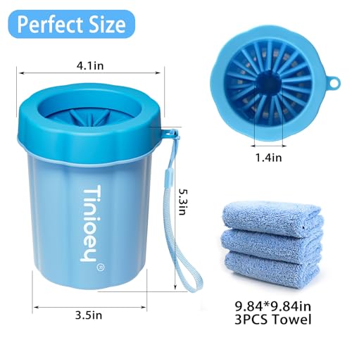 Dog Paw Cleaner Cup, Medium Dog Paw Washer with Silicone Brush - view 5
