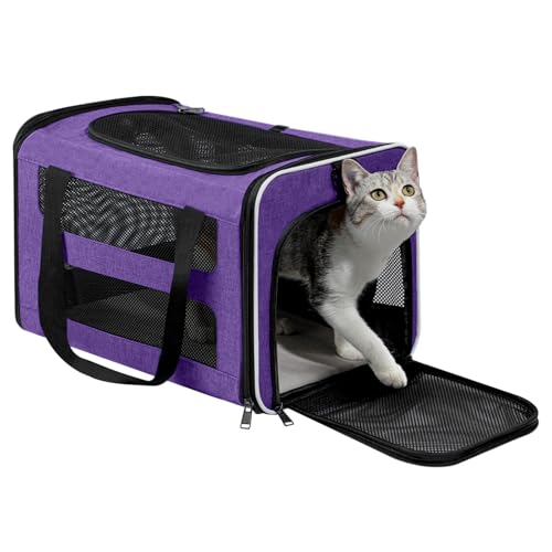 Cat Carrier Soft-Sided Travel Bag for Medium to Large Cat Over 15lbs