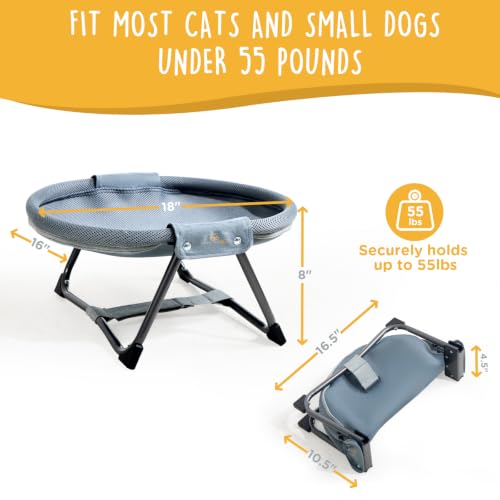 No-Assembly Folding Cat Hammock, Portable Elevated Cat Bed - view 6
