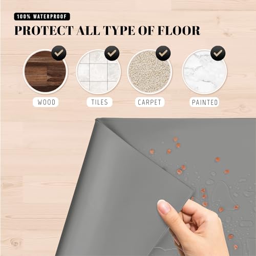 18x10 Waterproof Silicone Dog Food Mat, Raised Edge Placemat - view 5