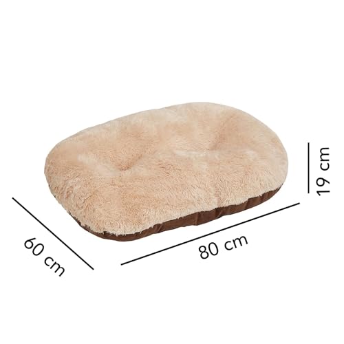 Nordic Oval Cushion for Dog Bed Comfortable Washable, 36-inch, Brown - view 2