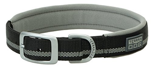 Terrain D.O.G. Reflective Neoprene Lined Dog Collar, 23" (21 - 24 in., 1 in. width), Black