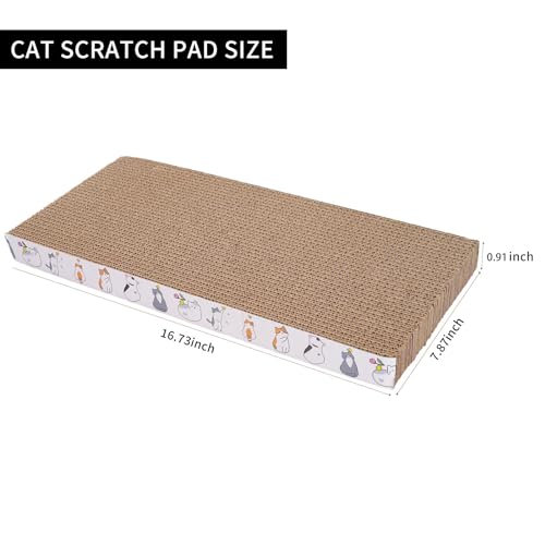 5 Packs cat Scratcher Toys Reversible Scratching Post Board for Indoor Cats Cardboard pad Sleep Play and Grind Claws - view 2