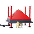 12x12” Adjustable Heating Plate with Foldable Anti-Roost Cone