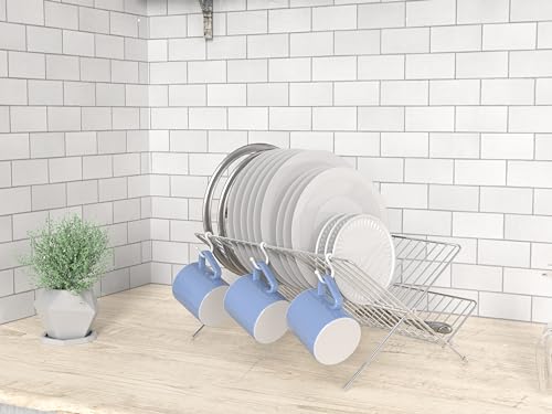 Collapsible Dish Drying Rack, Chrome - view 6