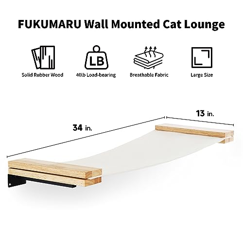 Cat Wall Hammock, 34 x 13 inch Kitten Wall Furniture - view 2