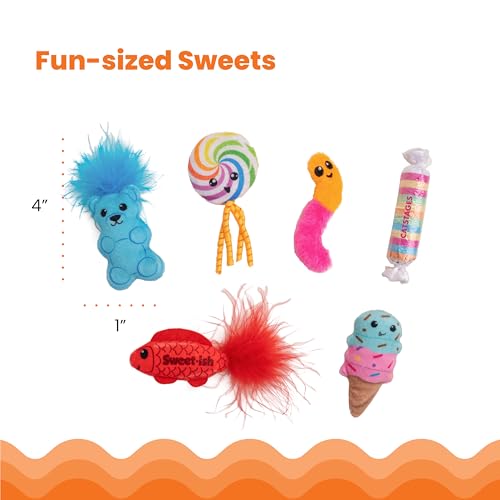 Kitty Sweet Treats Plush Catnip Cat Toys, 7.8", 6-Pack - view 5