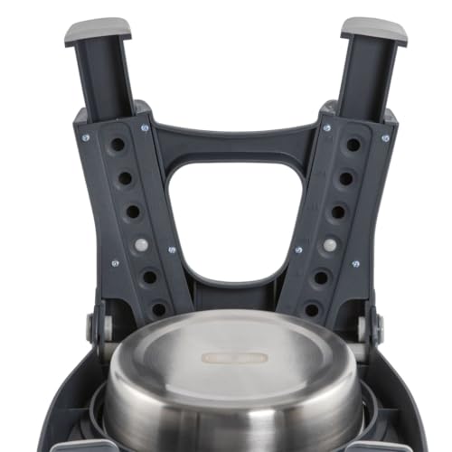 Pets Adjustable Height Double Pet Feeder with Stainless Steel Bowls - view 4