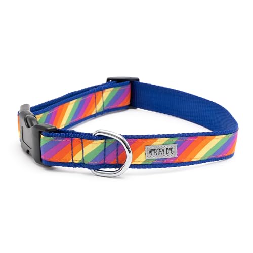 Characters, Adjustable Dog Collar,for Medium Dogs,Rainbow - view 7