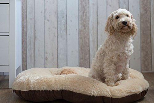 Nordic Oval Cushion for Dog Bed Comfortable Washable, 36-inch, Brown - view 3