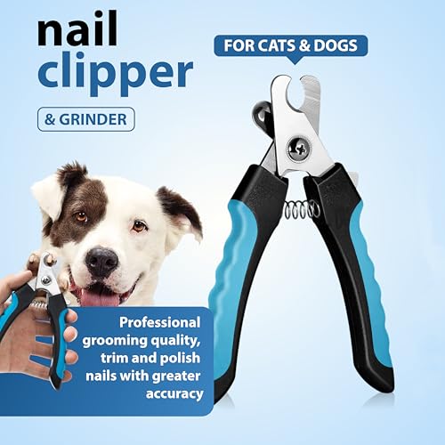 Pet Grooming Glove Set for Dogs & Cats - Professional Pet Hair Removal Glove with Free Nail Clippers and Silicone Finger Toothbrush - view 6