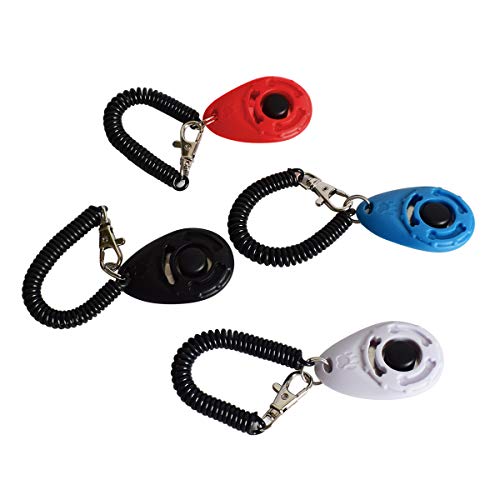 4 Pack Dog Training Clicker with Wrist Strap, Pet Training Clicker Set - view 2