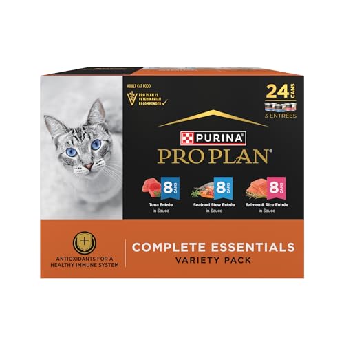 Complete Essentials Wet Cat Food Variety Pack, (24) 3 oz