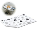 1 Pack 24x36 Inch Non-Slip Dog Grooming Mat, Black and White