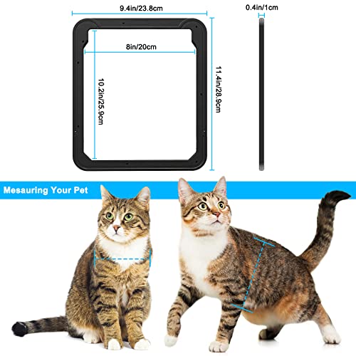 Magnetic Cat Screen Door, Lockable Pet Door for Screen Doors - view 5