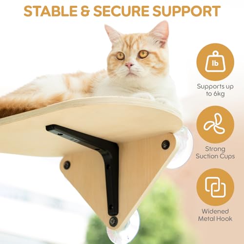 Cat Window Perch with Steps Cat Scratching Sturdy for Climbing, 3pcs - view 2