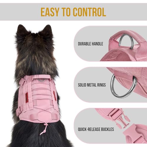 Tactical Dog Harness No-Pull Service Vest for Small Dogs - view 3