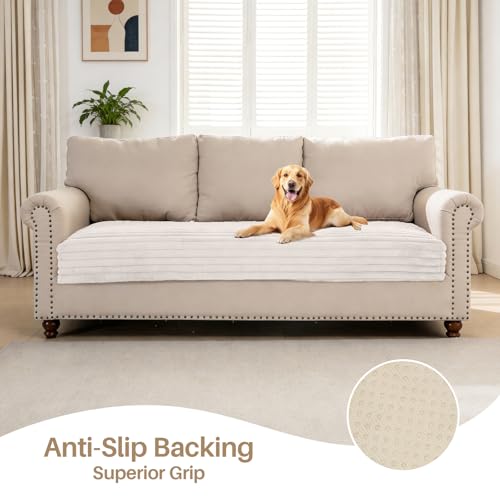 Waterproof Couch Cover for Dogs，Fuzzy Pet Couch Covers for Sofa - view 3