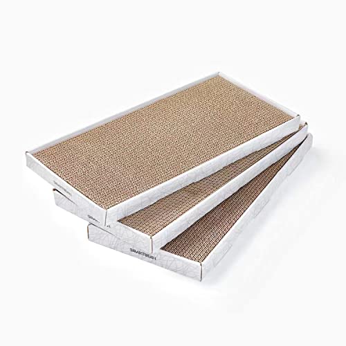 Cardboard Scratcher Pad Scratching Post: 3PCS Cat Cardboard,Cat Scratch Pad,Cat Post,Double-Sided Design for Double Life…