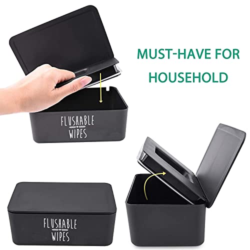 Flushable Baby Wipes Dispenser for Bathroom,8.2"L x 4.9"W x 3.9"H - view 3