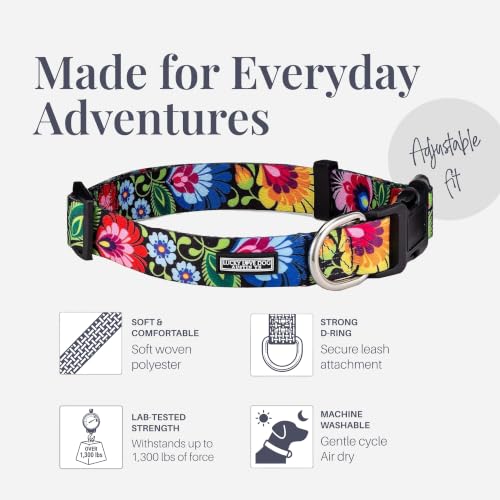 Collar for Medium Dogs Cute Adjustable – Blackbird, Medium - view 2