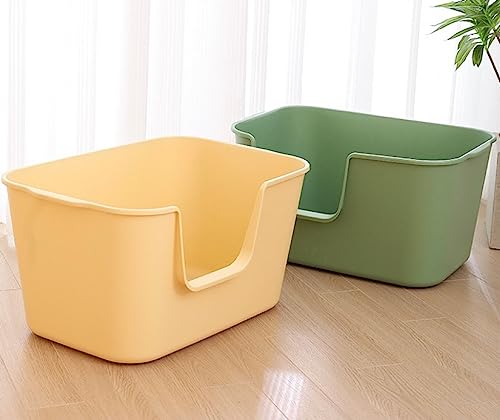 Extra Large Kitty Litter Box with High Sides, Anti-Splashing, Tool-Free Assembly, Multi Cat, Jumbo (Grey) 24.60" L x 16.92" W x 12.99" H - view 2