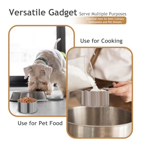 1PCS 1CUP(237ml) Dog Cat Food Scoop, Measuring Cup with Inner Scale - view 5
