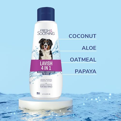 Fresh & Soothing Lavish 4-in-1 Shampoo + Conditioner for Pets, 22oz - 4 Pack - view 4