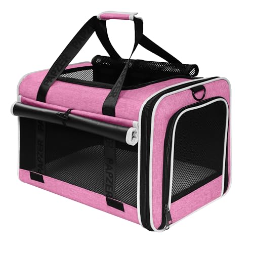 Cat Carrier for Travel, Soft-Sided, Top Loading, Privacy Curtain, to 20 lbs