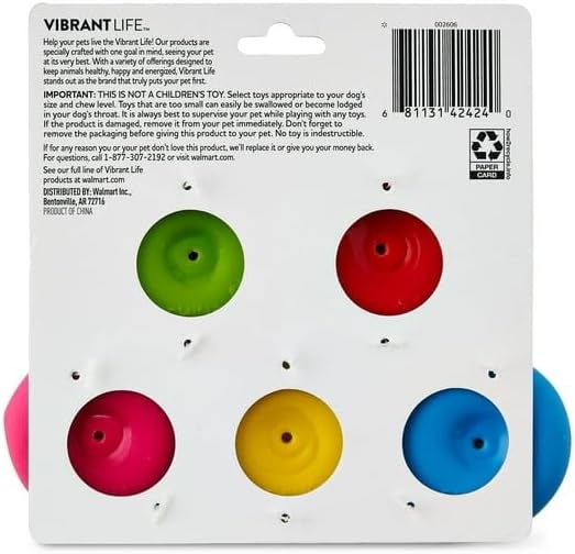 5pk Emoticon Latex Dog Toy, Provides A Comforting Squeak That Dogs Will Enjoy, Made of Natural Latex, It Squeaks When Squeezed! - view 6