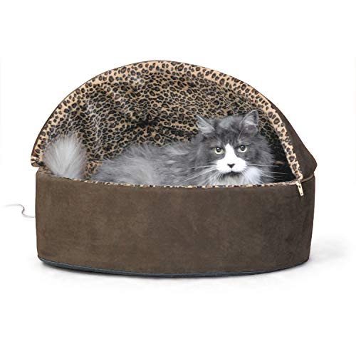 K&H Heated Cat Bed, Thermo-Kitty Bed Deluxe Indoor, Safety Listed, 20in