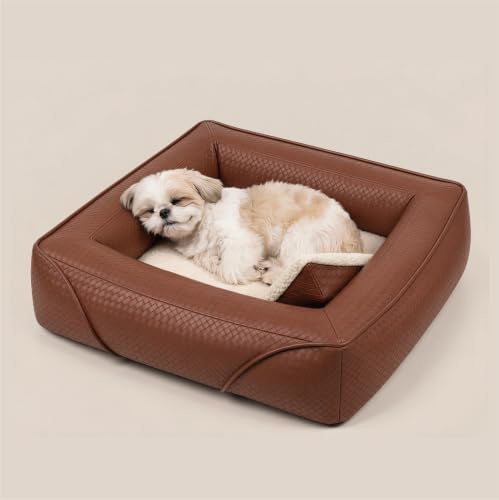 Orthopedic Small Dog Bed, Modern Pet Bed with Reversible Cushion