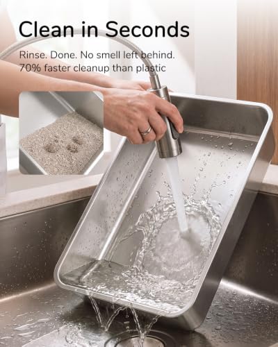 XL Cat Litter Box: High-Sided Anti-Urine Leakage for Big Cats - view 6