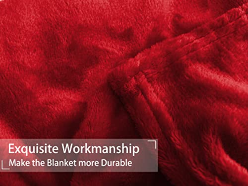 Soft Puppy Flannel Fleece Blanket for Pet Dog Cat, Plush Microfiber, Cozy and Lightweight, Red, Pet, 19 x 27 inch (50 x 70 cm) - view 3