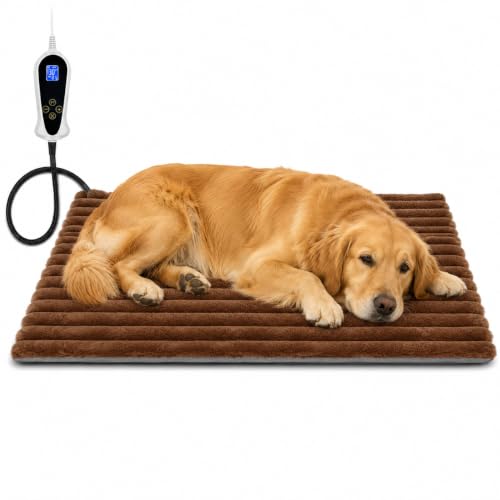 Large Dog Heating Pad 35*24in with Intelligent Time&Temperature Controller