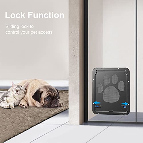 Magnetic Cat Screen Door, Lockable Pet Door for Screen Doors - view 6