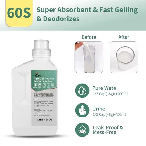 1.5LB/3LB Pee Powder Gel & Poo Gel Odor Neutralizer Solidifier - view 2