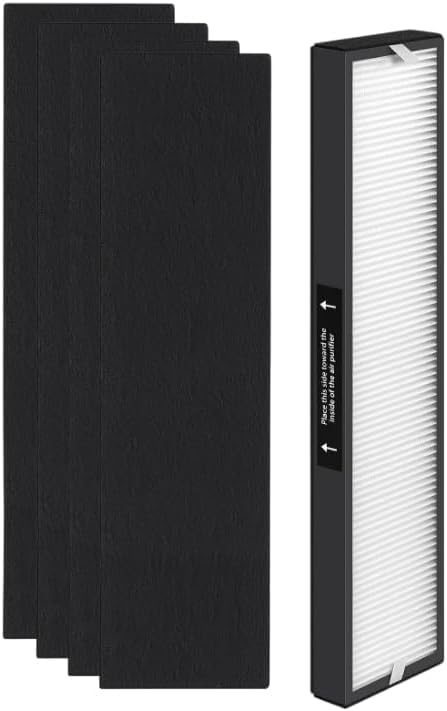 1 Set 182550 Filter Replacement Compatible with Bionaire BAP536UV-U Holmes HAP537UV / 2141139 Air Purifier, 1 HEPA 4 Pre filters