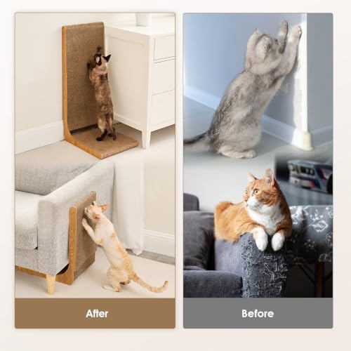 Cardboard Cat Scratcher for Indoor Cats, 26.8 Inch, Brown - view 3