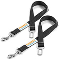 2-Pack Dog Seat Belts for Cars - Adjustable Nylon Car Harness with Stainless Hooks, Safety Seatbelt Harnesses for Dogs, Durable Dog Car Seat Belt Clip, Essential Travel Accessories for Pets