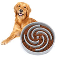 Slow Feeder Large Dog Bowls for Large Medium Dog Non Slip Maze Puzzle Bowl Pet Slower Food Feeding Dishes Interactive Bloat Stop Dog Bowl Preventing Choking Healthy Dog Bowl, Light Gray