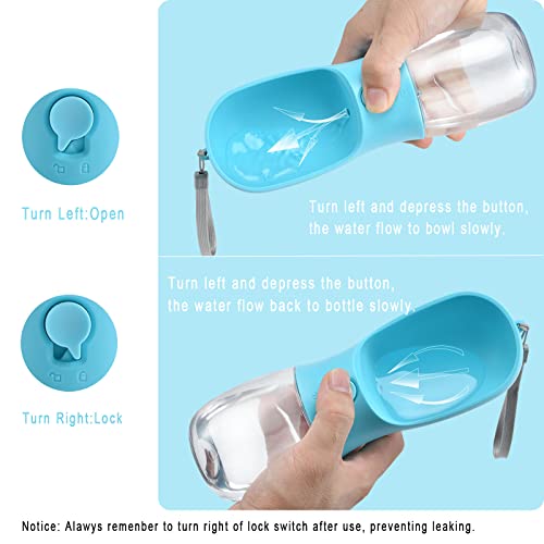 Dog Water Bottle Portable with Food Container & Filter for Travel - view 4