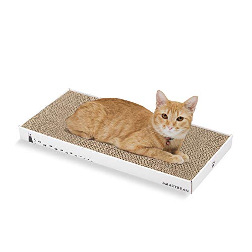 Cardboard Scratcher Pad Scratching post: Cat Scratch Pad,Cat Scratching Post with Durable&High Density Cardboard, Indoor Toy for Cat, Double-sided Design For double life (16.5x7.9x1.2 inches)