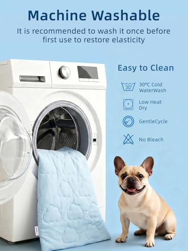 Dog Cooling Mat,Dual-Sided Cooling Mat for Dogs Cloud Blue - view 5