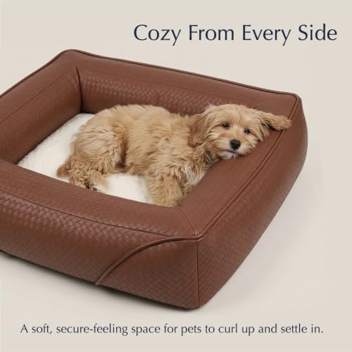 Orthopedic Small Dog Bed, Modern Pet Bed with Reversible Cushion - view 2