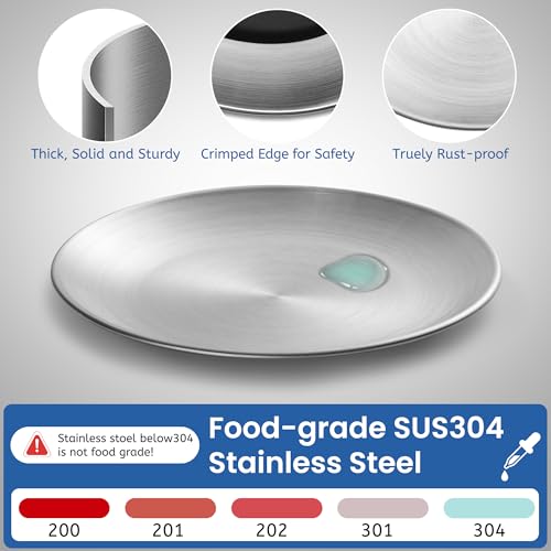 Stainless Steel Cat Dishes, Nonslip Cat Food Bowl Set, Cats Bowls or Plates - view 3