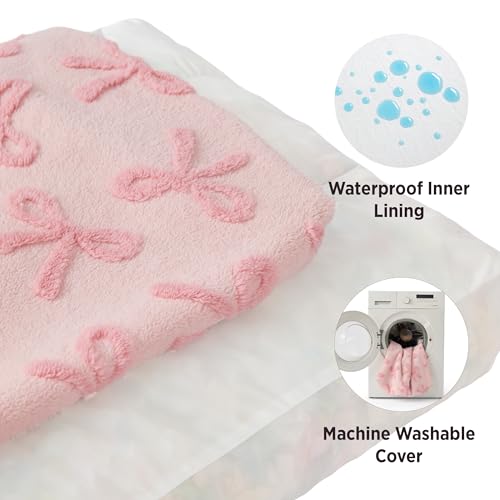 Cute Aesthetic Dog Bed for Crate,Jacquard Thick Pet Pillow 35x22 - view 4