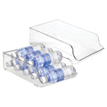 Plastic Water Bottle Organizer, Clear, 2-Pack