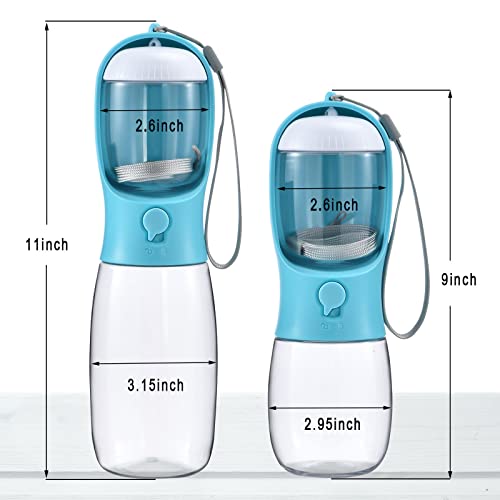 Dog Water Bottle Portable with Food Container & Filter for Travel - view 6