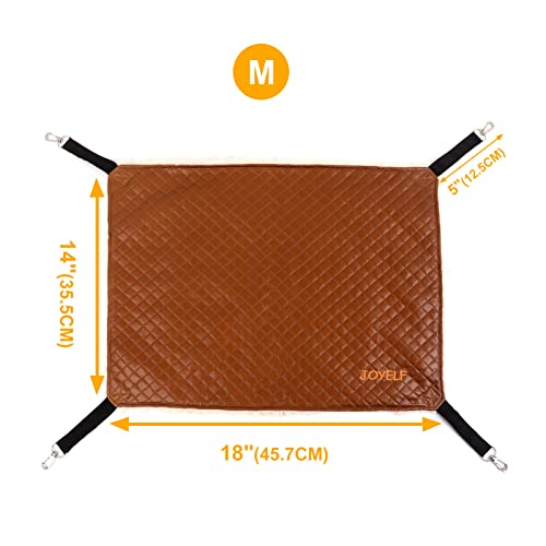 JOYELF Cat Hammock Bed, Medium Reversible Pet Cage Hammock Hanging Soft cat Bed for Kitten Ferret Puppy or Small Pet - view 2